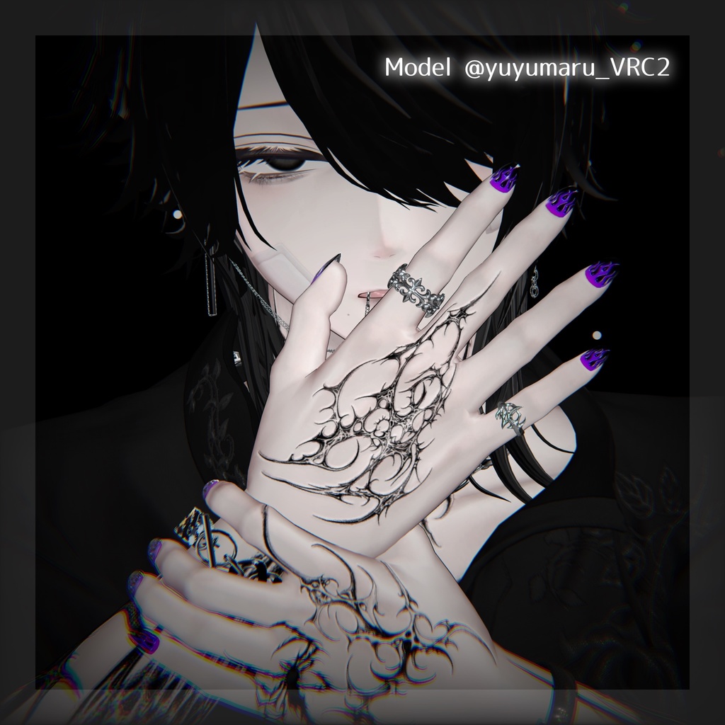 💚 狛乃(Komano)専用 💚 Hand + Foot_fire nail material