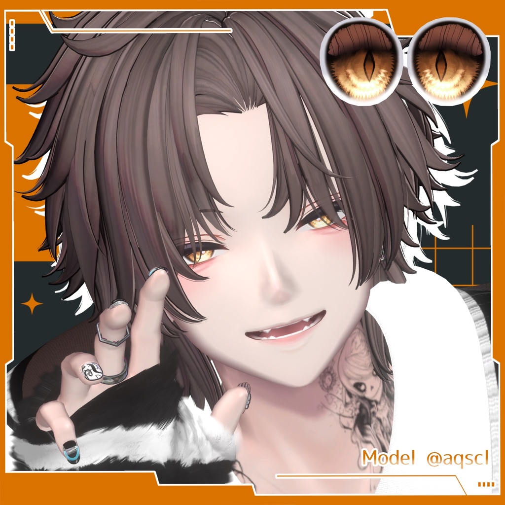 💚 3アバター対応 💚 signalize.9_Eye & Make up Texture + PSD