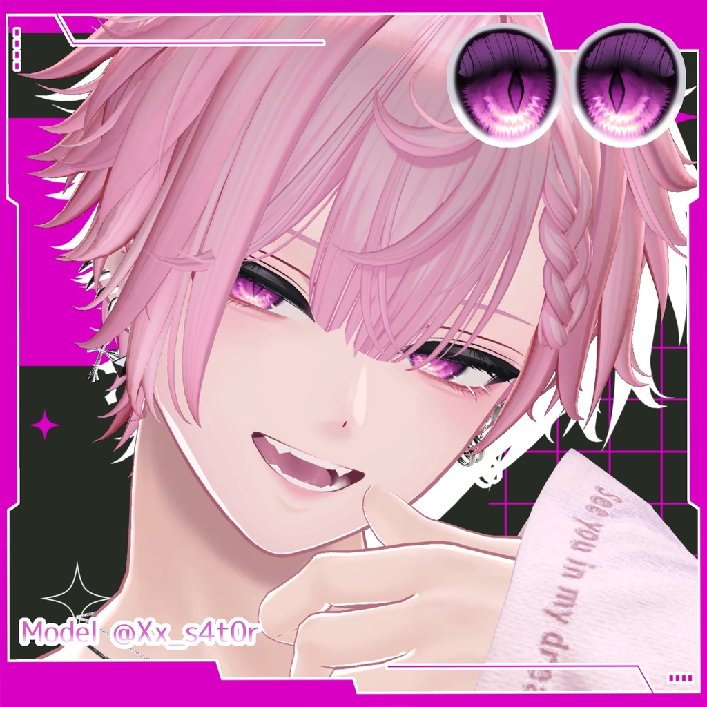 💚 3アバター対応 💚 signalize.9_Eye & Make up Texture + PSD