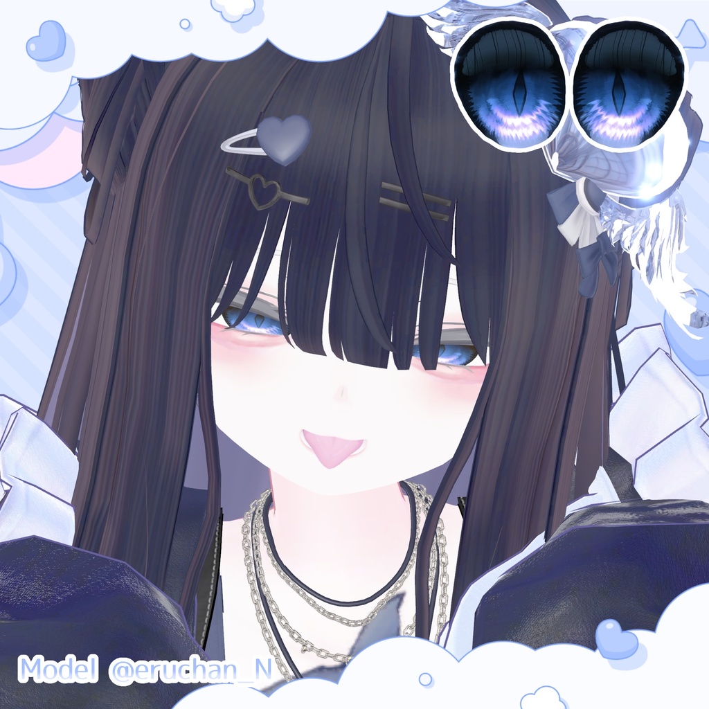 💚 3アバター対応 💚 signalize.9_Eye & Make up Texture + PSD