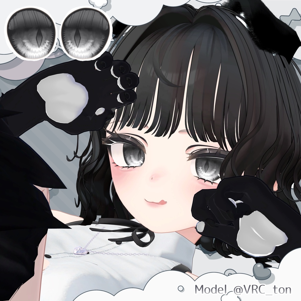 💚 3アバター対応 💚 signalize.9_Eye & Make up Texture + PSD