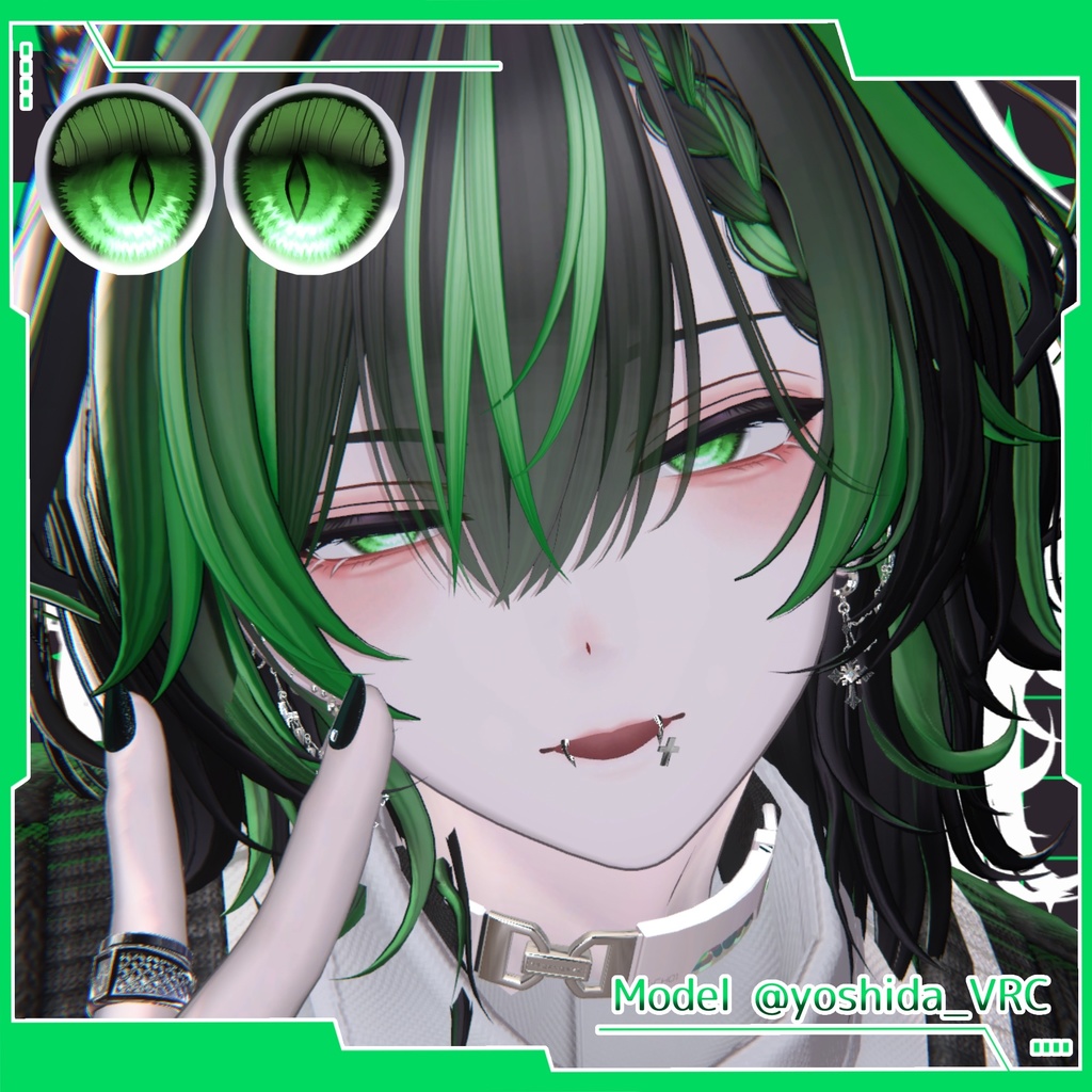 💚 3アバター対応 💚 signalize.9_Eye & Make up Texture + PSD