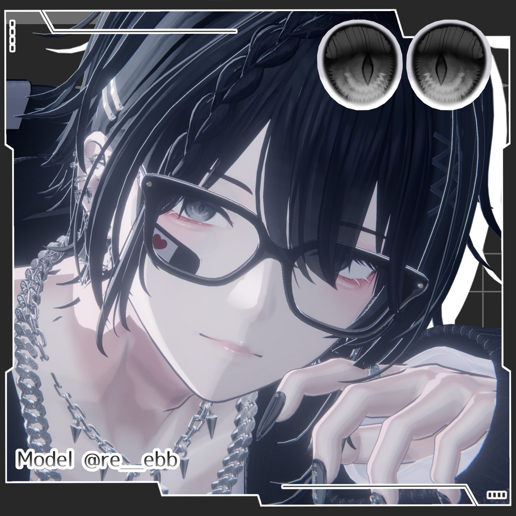 💚 3アバター対応 💚 signalize.9_Eye & Make up Texture + PSD