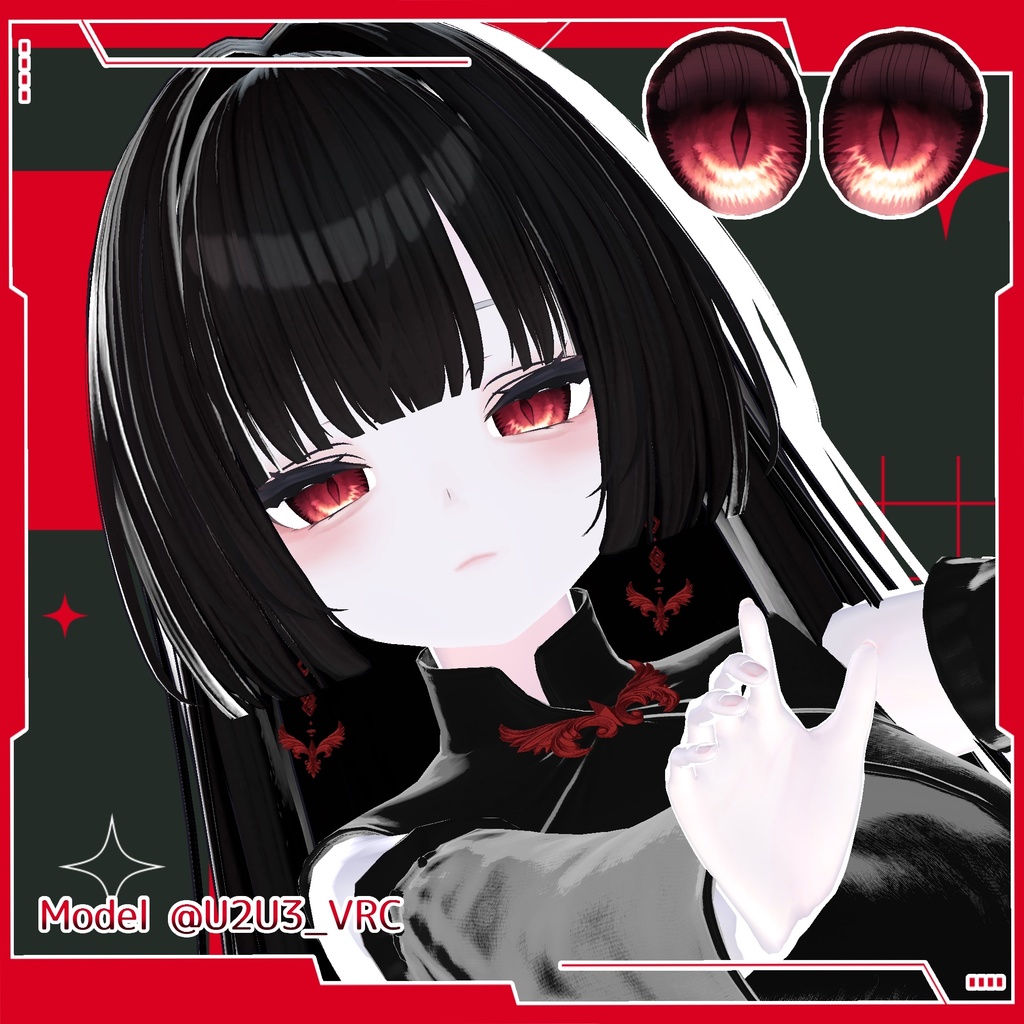 💚 3アバター対応 💚 signalize.9_Eye & Make up Texture + PSD