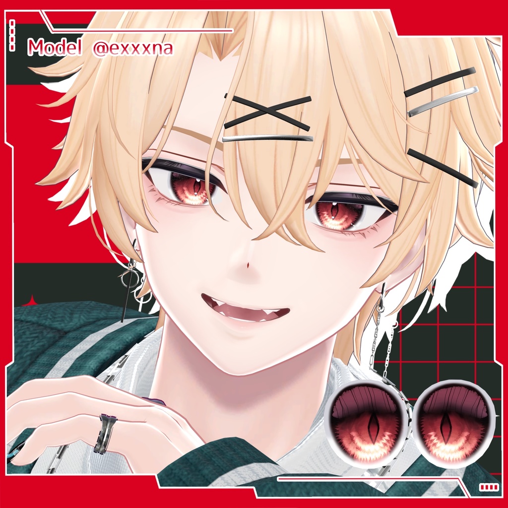 💚 3アバター対応 💚 signalize.9_Eye & Make up Texture + PSD