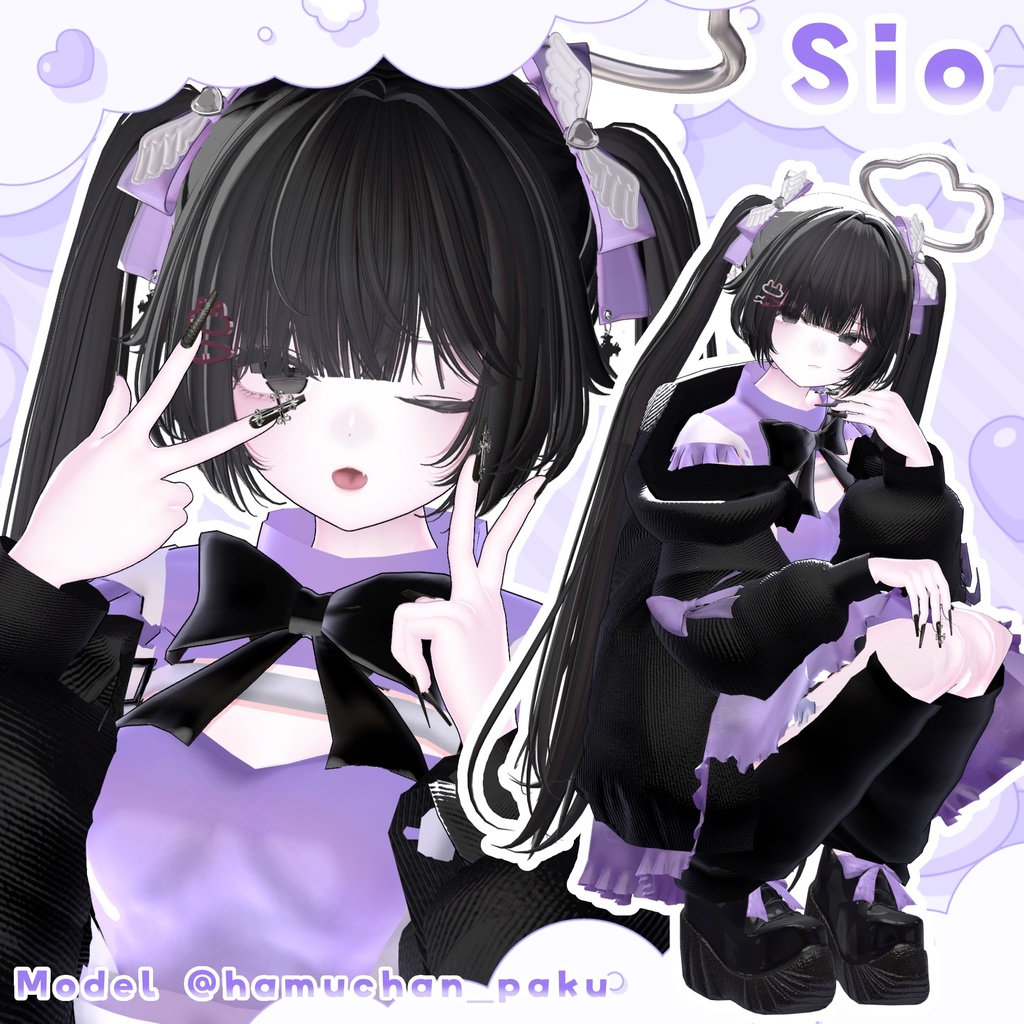 💚6アバター対応💚 Noir void maiden