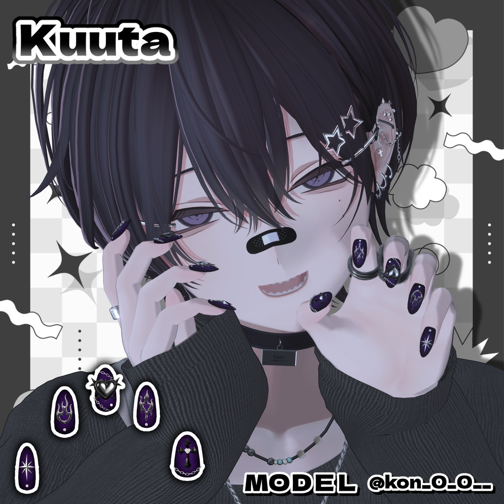 💚 19アバター対応 💚signalize_Nail ( No.1 )