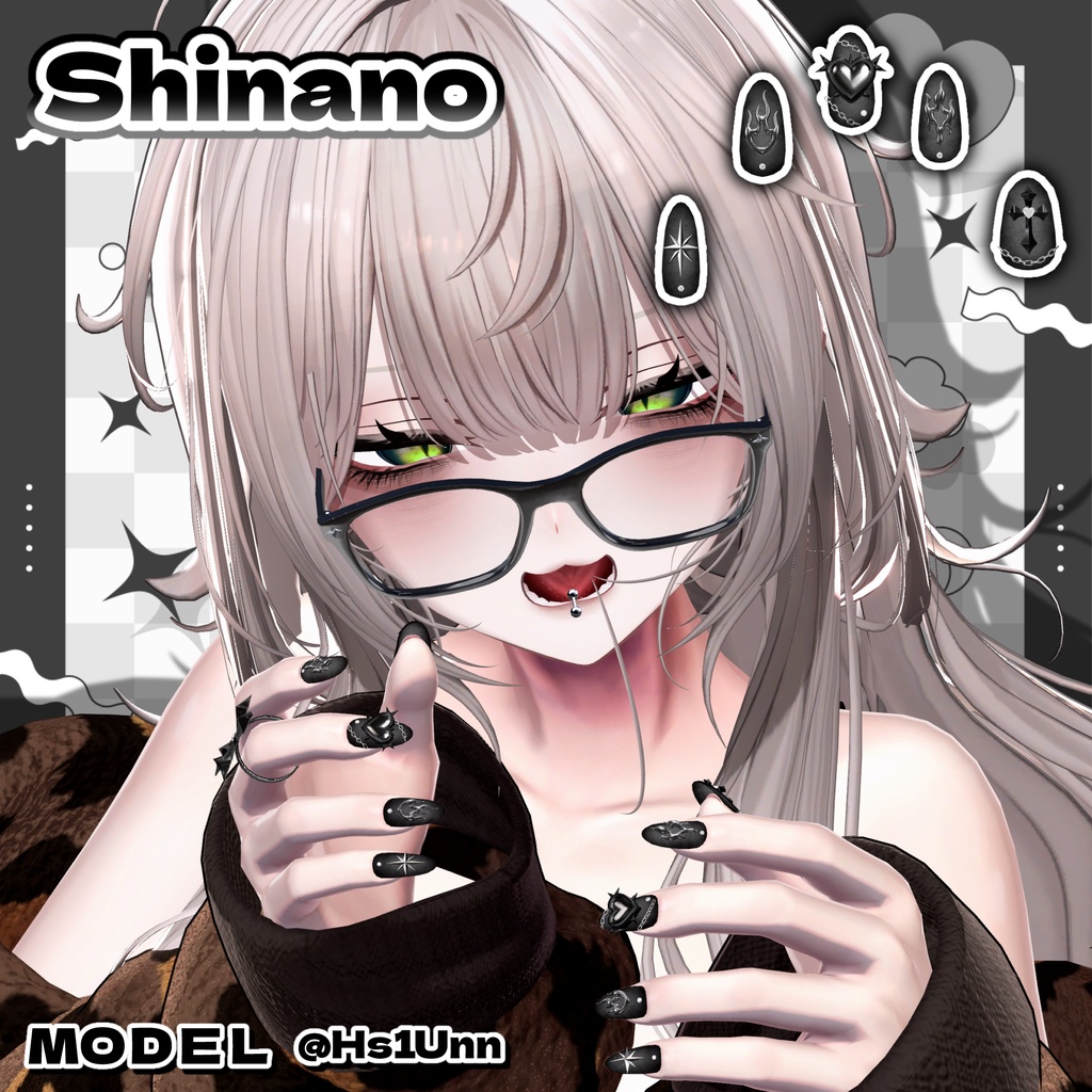 💚 19アバター対応 💚signalize_Nail ( No.1 )