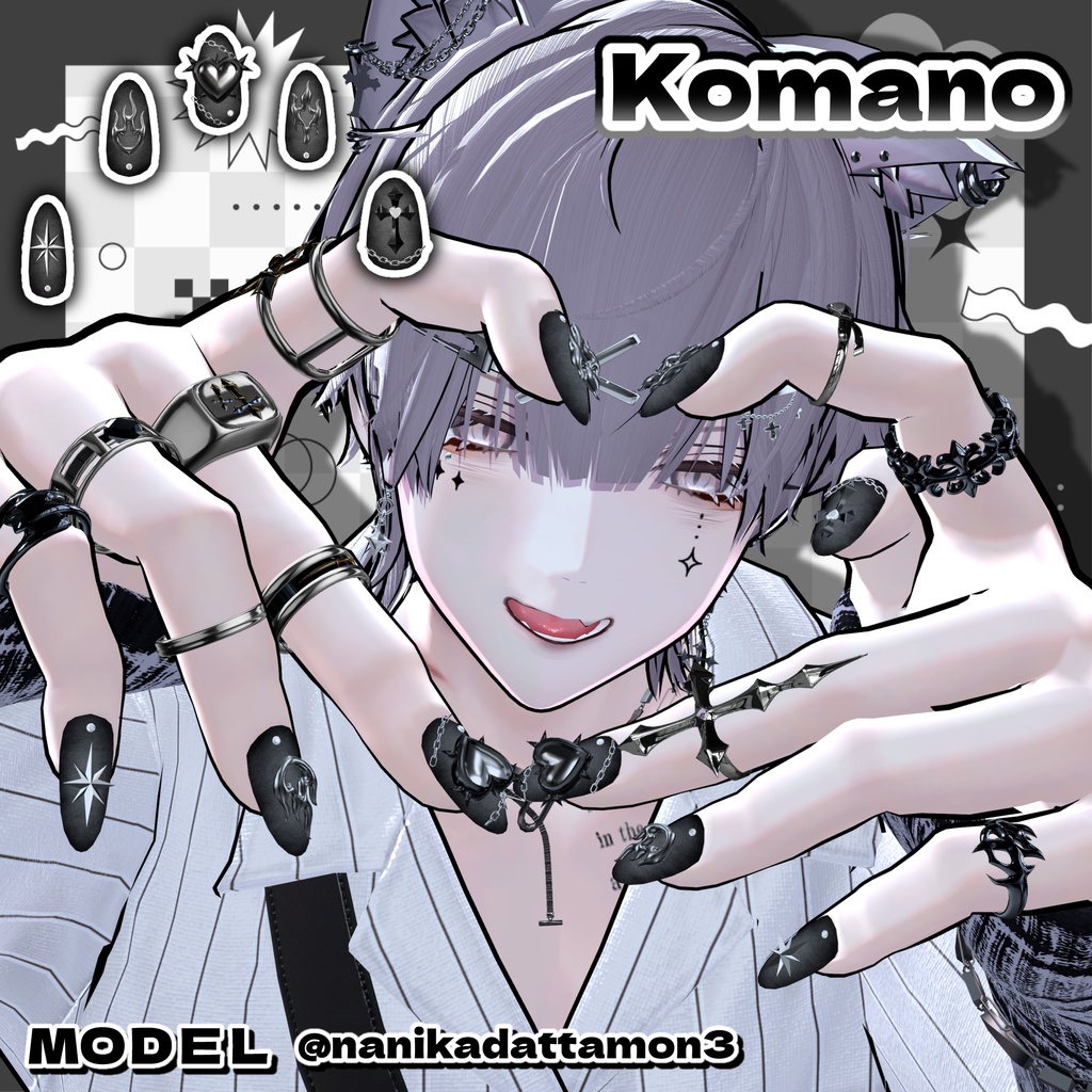 💚 19アバター対応 💚signalize_Nail ( No.1 )