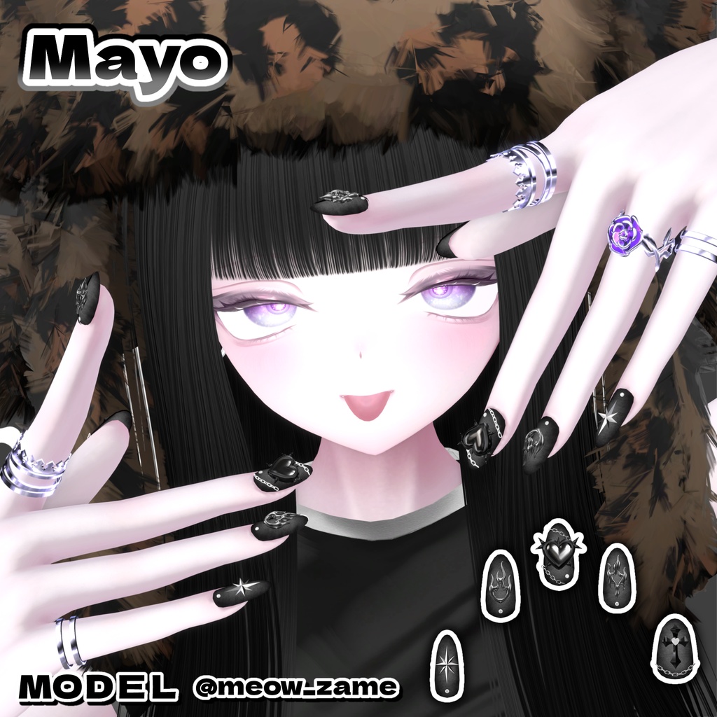 💚 19アバター対応 💚signalize_Nail ( No.1 )