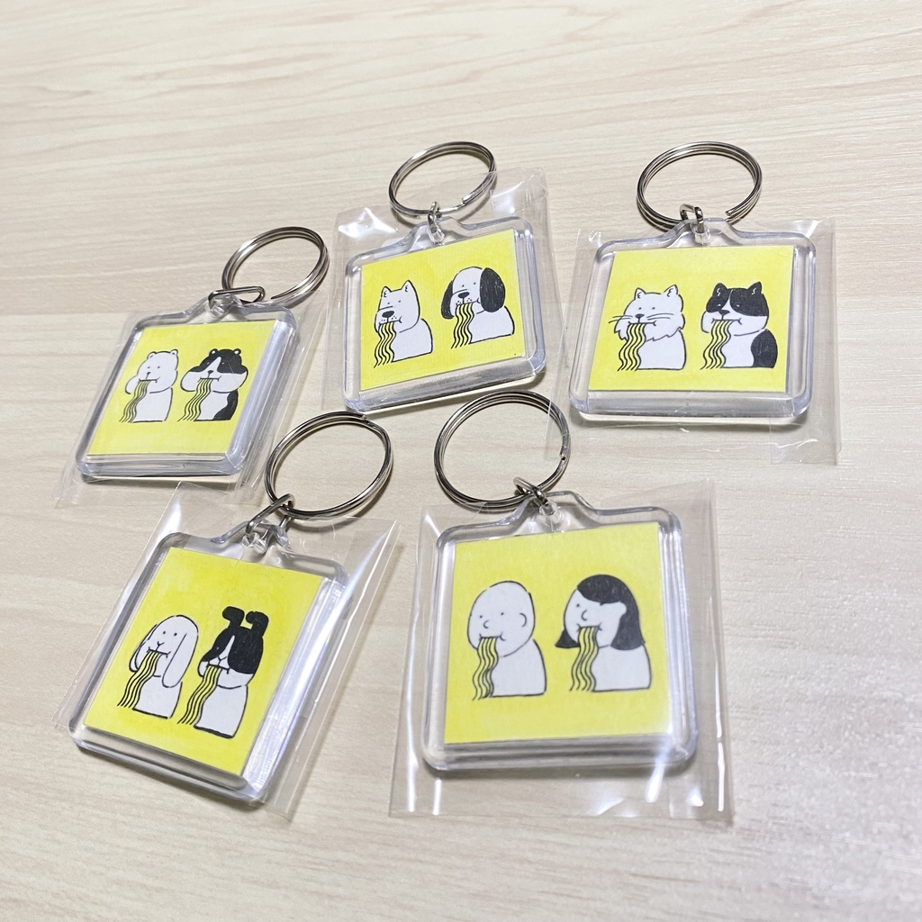 メンススリ手描きキーホルダー