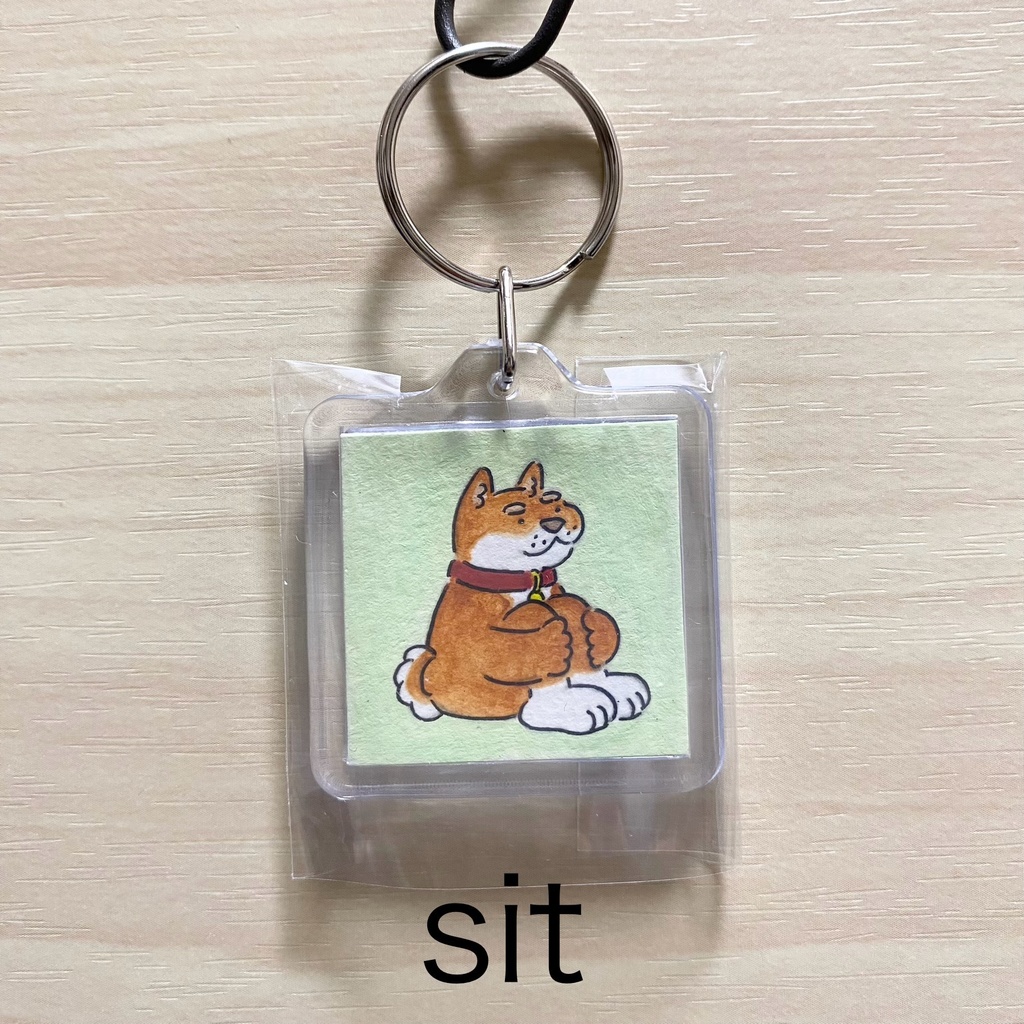 SHIBA手描きキーホルダー