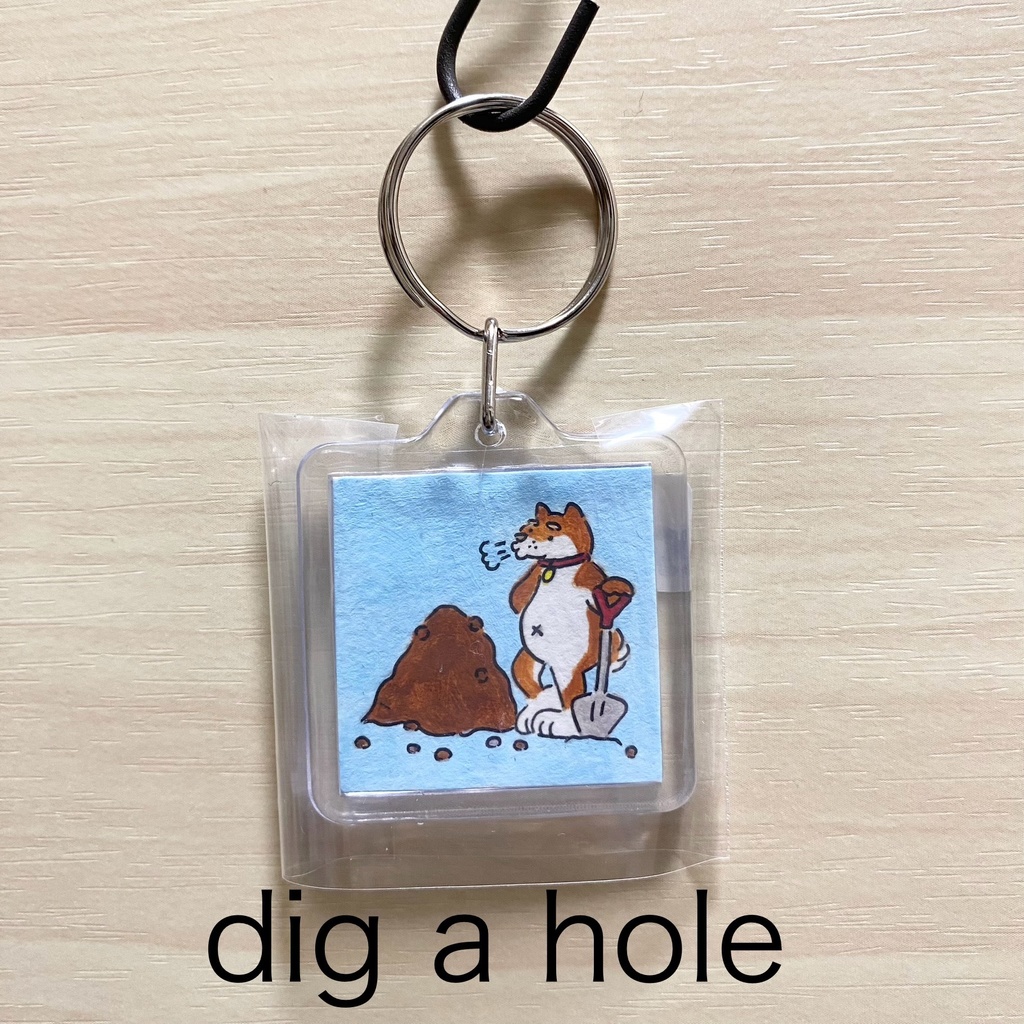 SHIBA手描きキーホルダー