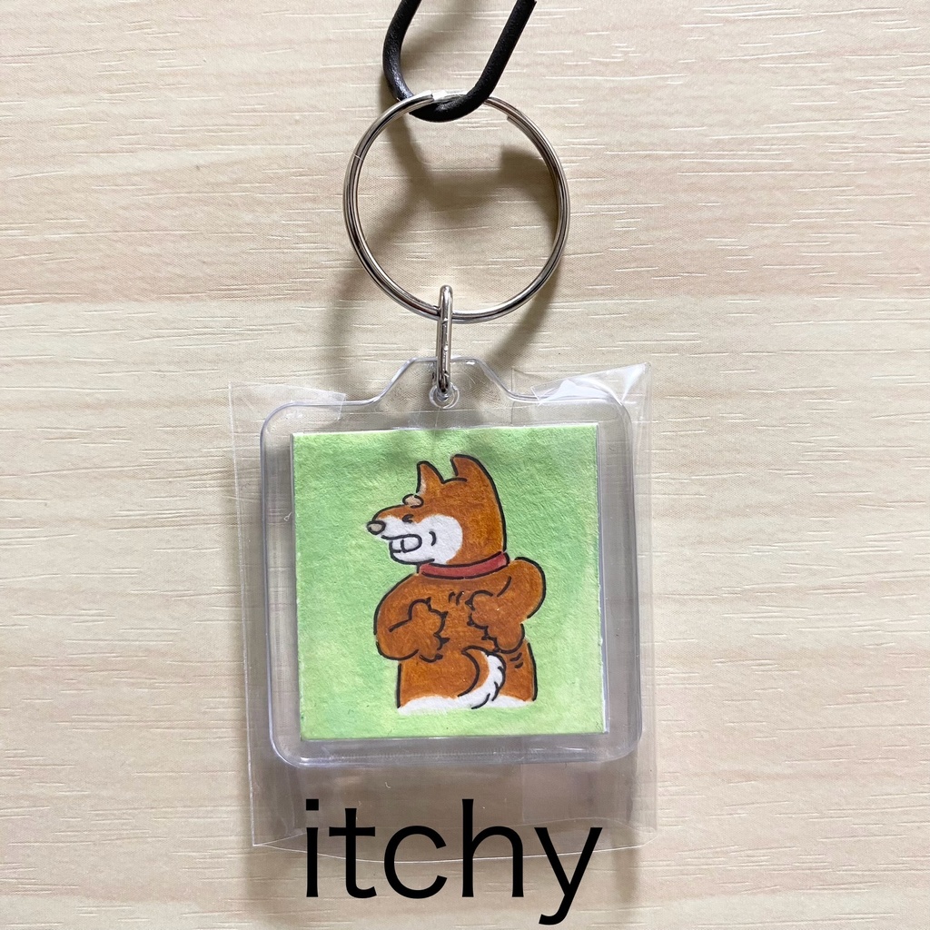 SHIBA手描きキーホルダー
