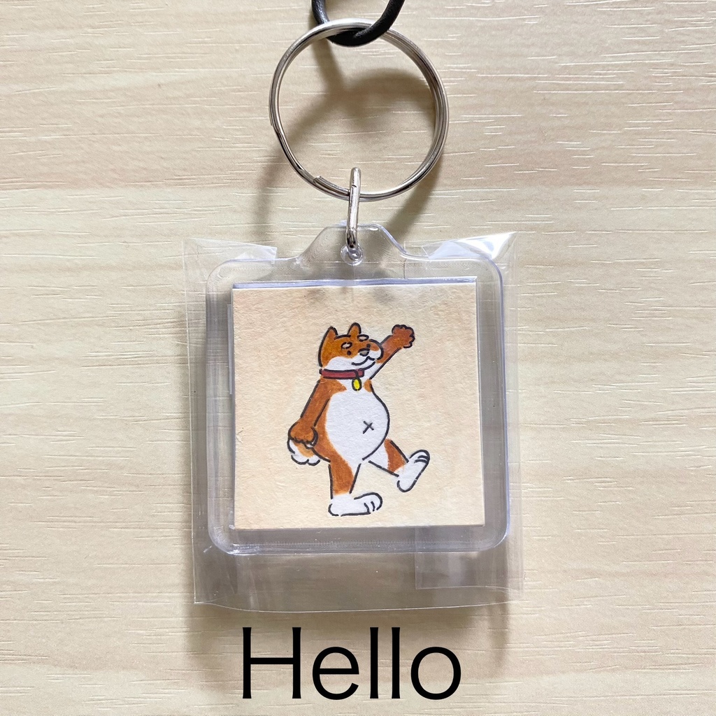 SHIBA手描きキーホルダー
