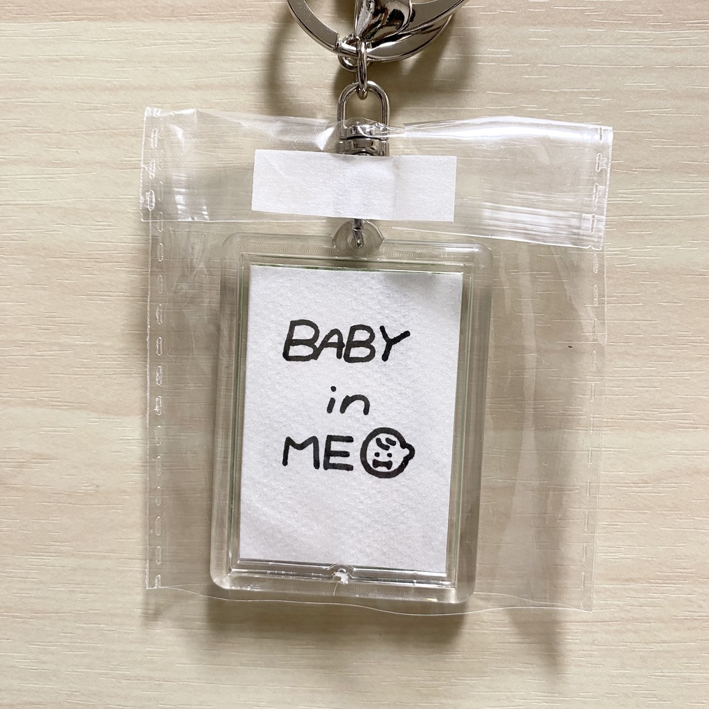 テニスバード・爆誕まち。手描きキーホルダー