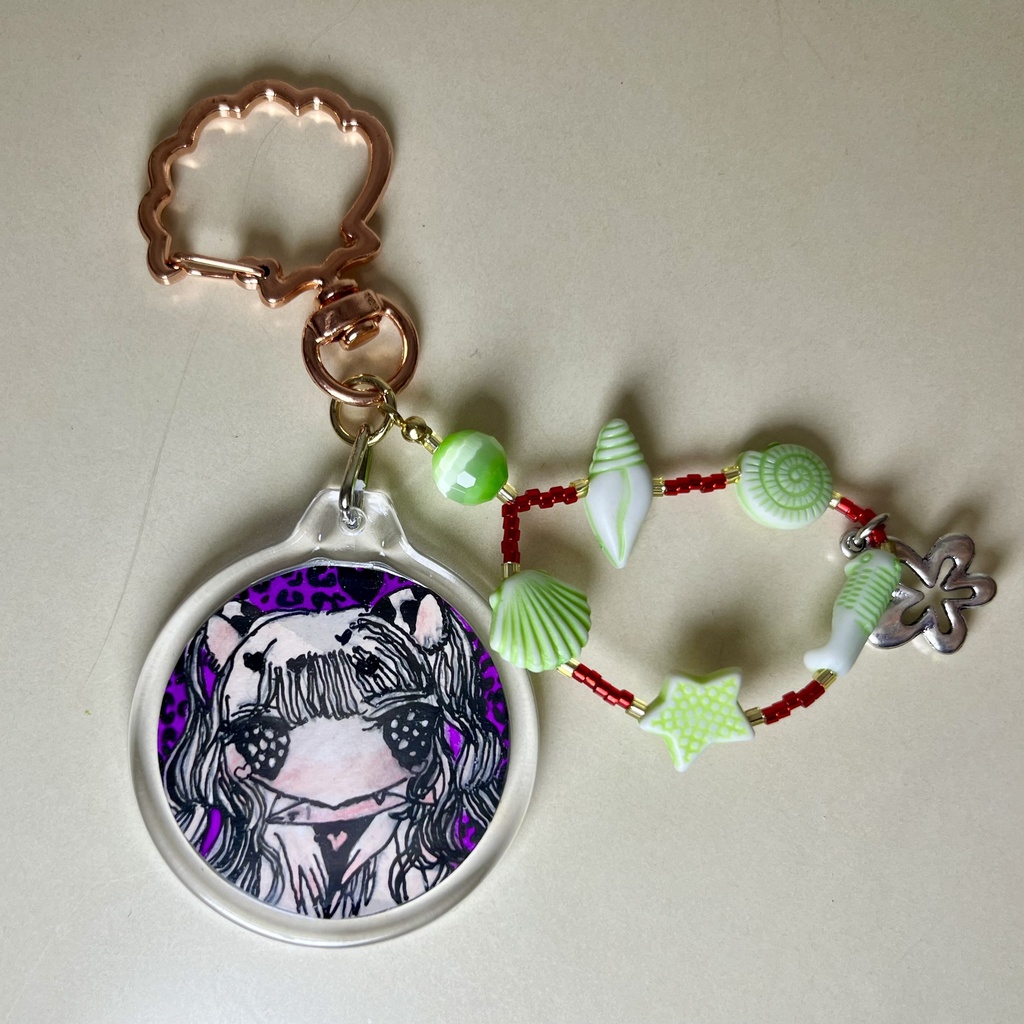 【原画キーホルダー】スナドリネコ🐆