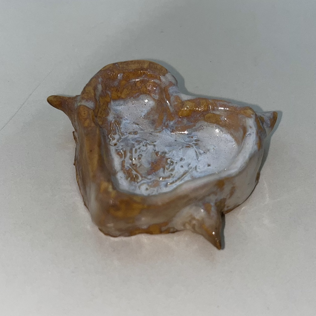 【陶器】トゲトゲハート✹白