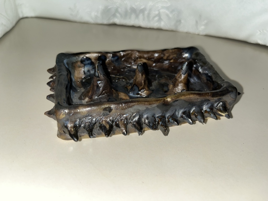 【陶器】トゲトゲジュエリートレー