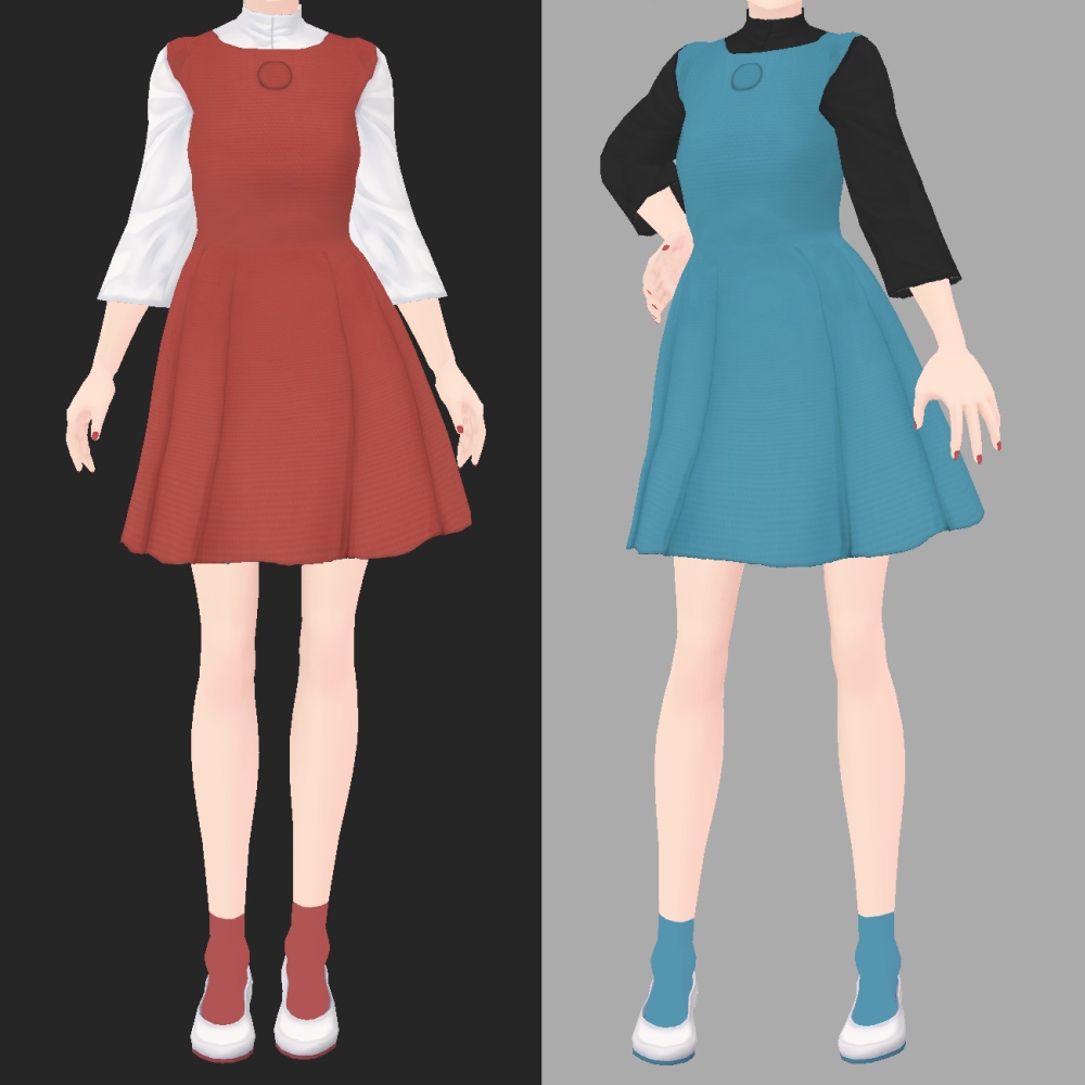 VRoid シンプルジャンパースカート
