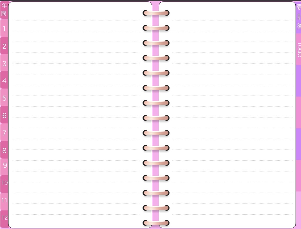 2021ダイアリー システム手帳風