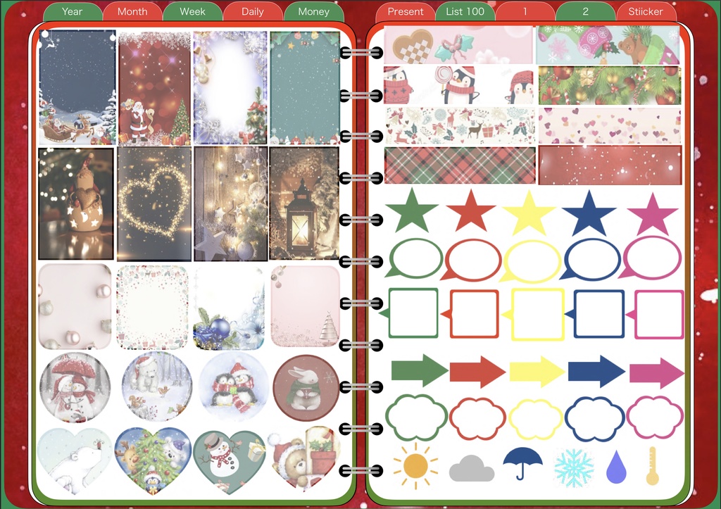 2022システム手帳 2021.12月〜2022.12