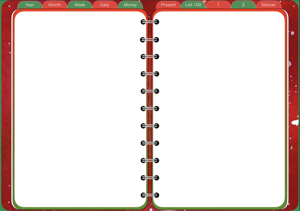 2022システム手帳 2021.12月〜2022.12