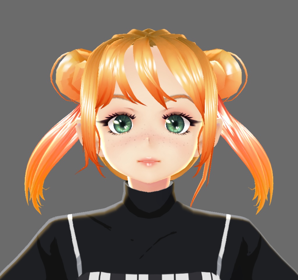 Soft Makeup with Freckles Face Texture (Vroid)