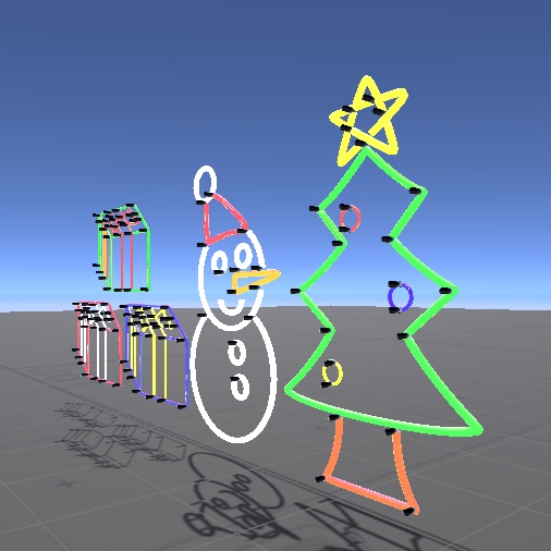 【VRChat】クリスマスネオンサイン【ワールド小物】