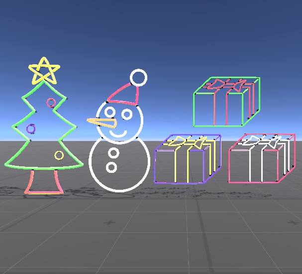 【VRChat】クリスマスネオンサイン【ワールド小物】