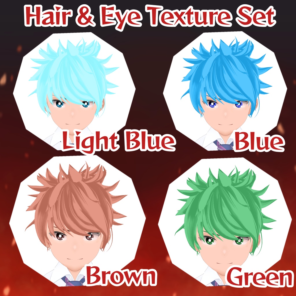 【VRoid】君も主人公! 少年漫画キャラクリ完全パック