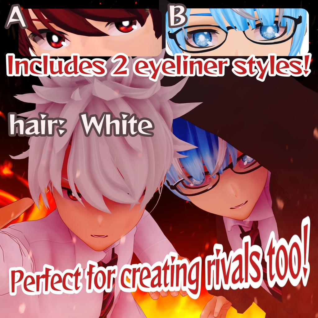 【VRoid】君も主人公! 少年漫画キャラクリ完全パック