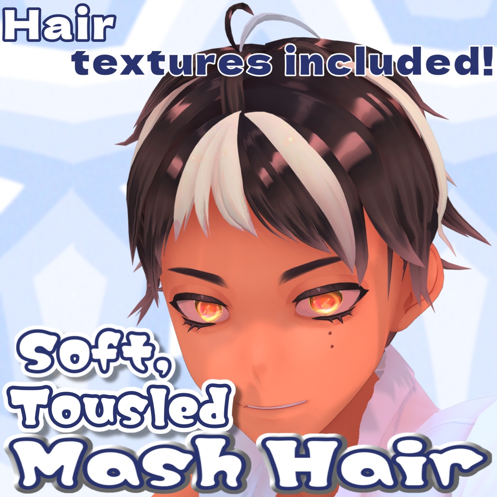 【VRoid】ゆるはねマッシュヘアー MashHair