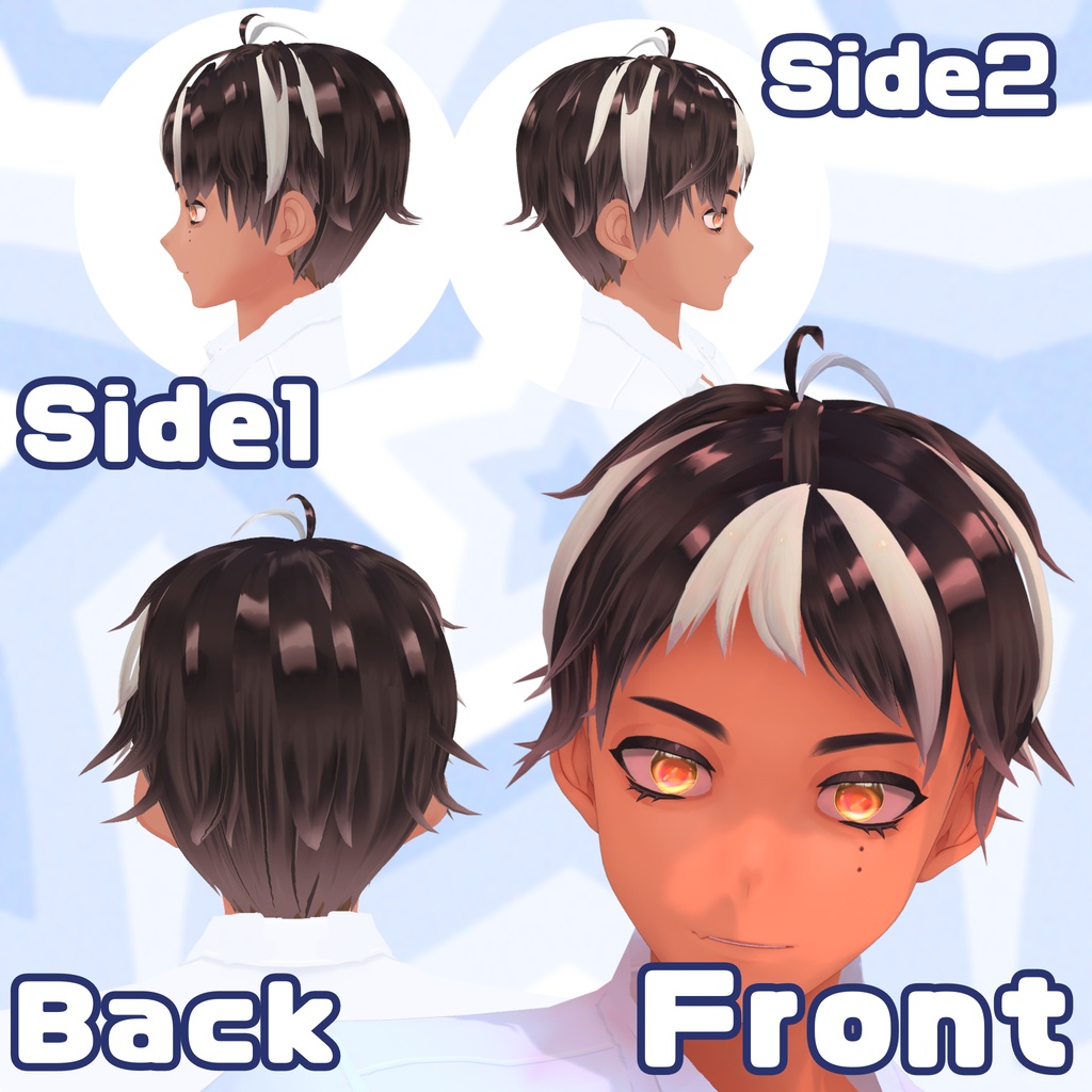 【VRoid】ゆるはねマッシュヘアー MashHair