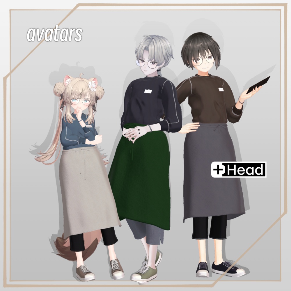 セール中🎂【13アバター対応】しごでき!ウェイトレス【ギミック付き!】(02/22更新・MA設定済み)