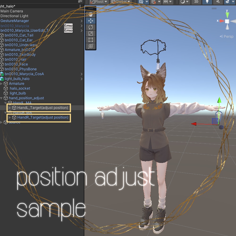 電球ヘイロー(MA設定済み)【ギミック付き】