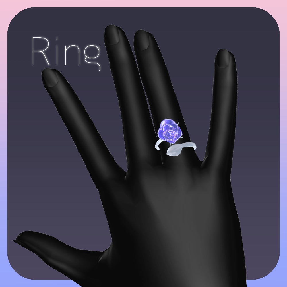 【ほぼ全アバター対応】RoseRing(マリシアセットアップ済み)【ギミック付き】