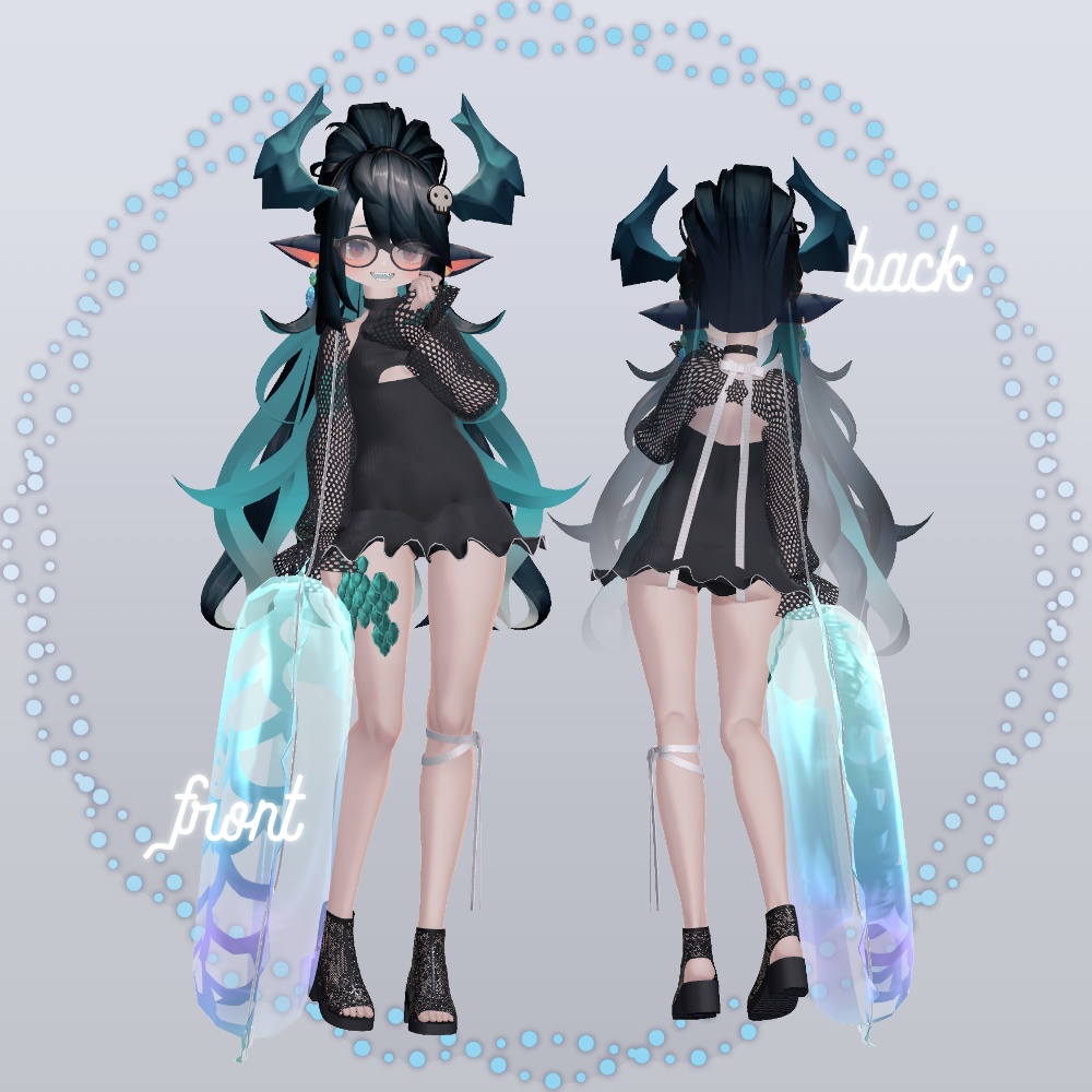 【6アバター対応】スケイルバケーションScaleVacation(MA設定済み・08/21更新)【鱗つき!】