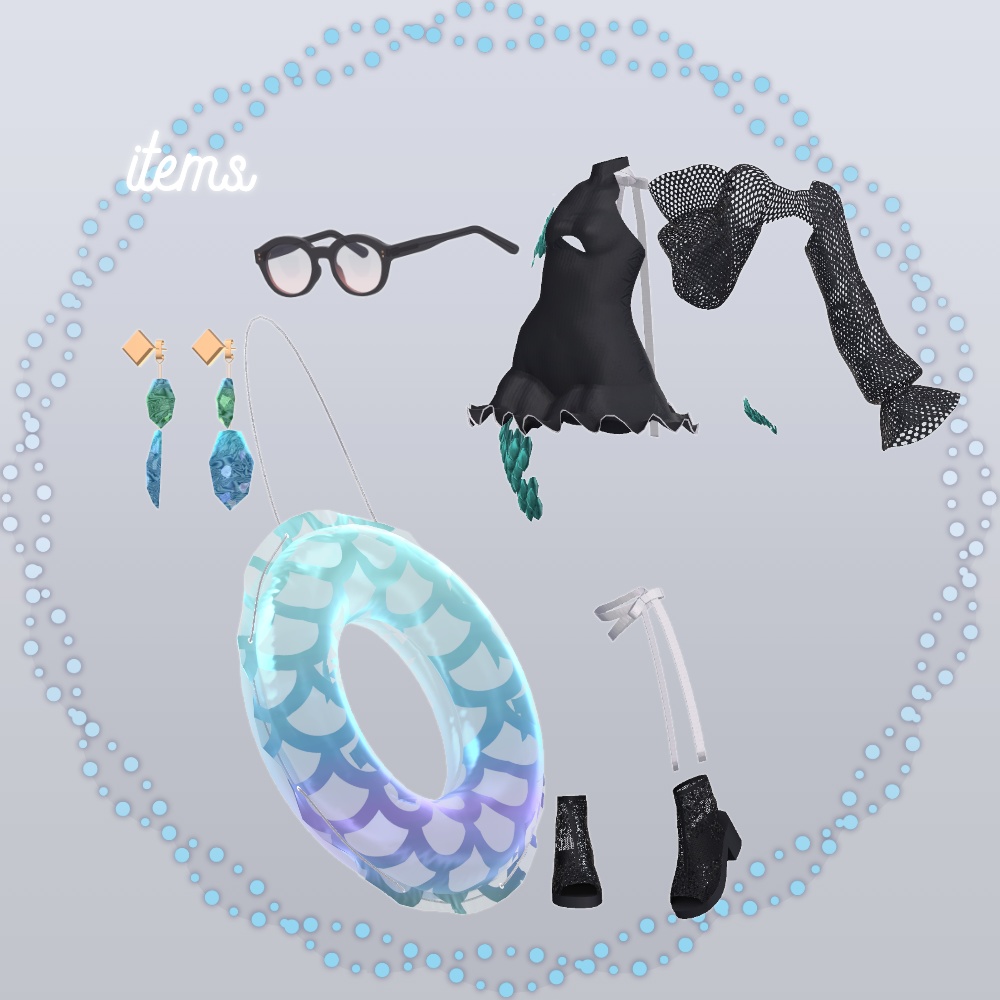 【6アバター対応】スケイルバケーションScaleVacation(MA設定済み・08/21更新)【鱗つき!】