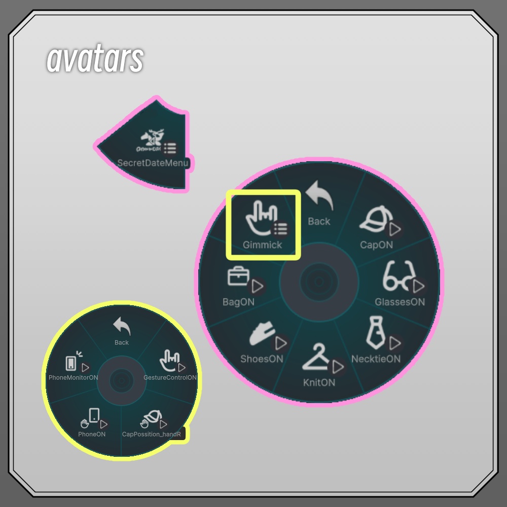 【8アバター対応】ないしょのデートSecretDate(MA設定済み・11/01更新)【ギミックつき!】