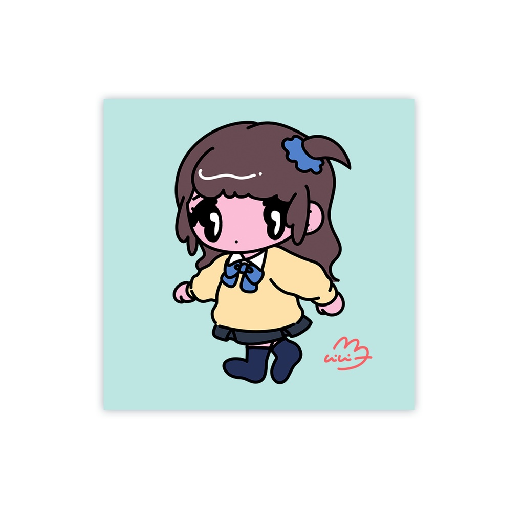 ミニJKうぉーく（セーター）ステッカー