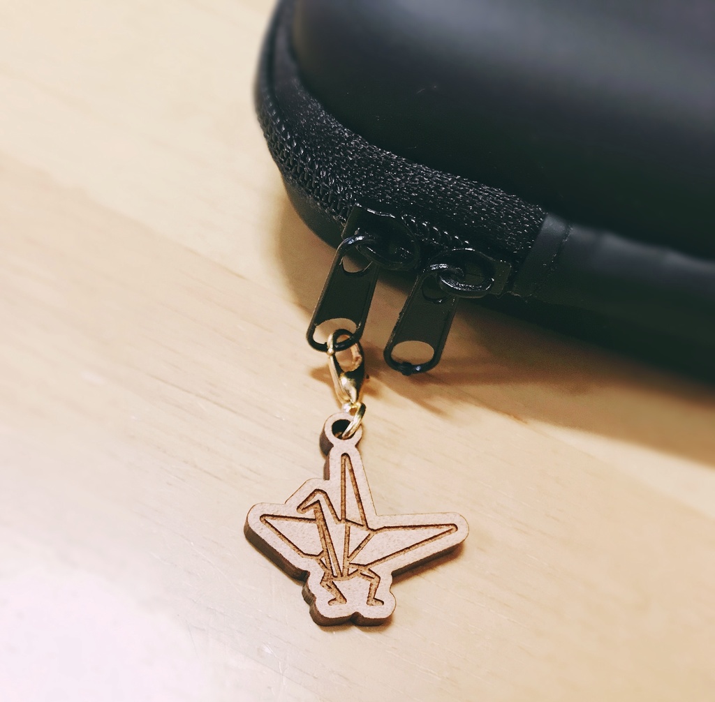 足付き折り鶴*ウッドチャーム