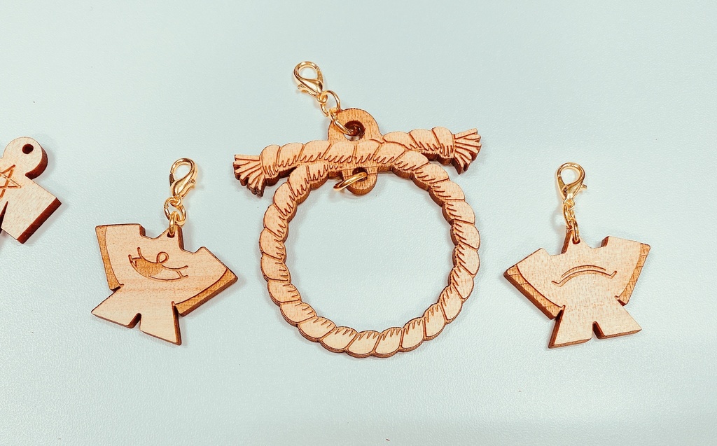 【安倍晴明/蘆屋道満】繋がるウッドチャーム