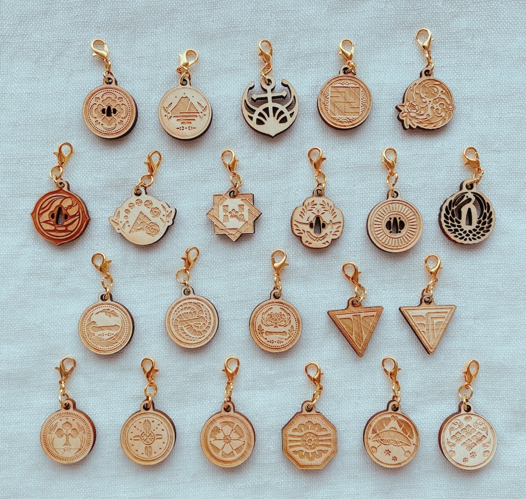 とうらぶ ウッドチャームミニ2