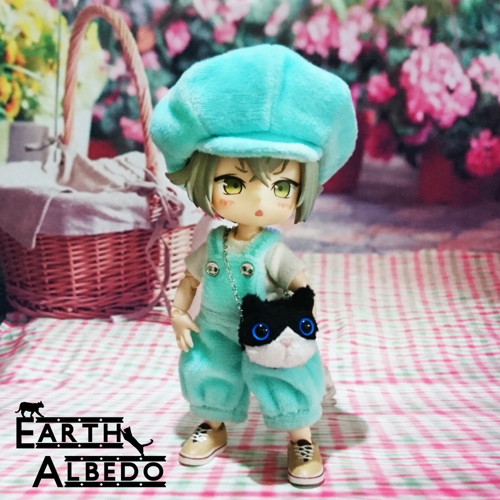 【オビツ11＆ねんどーる】ハチワレネコ バッグ