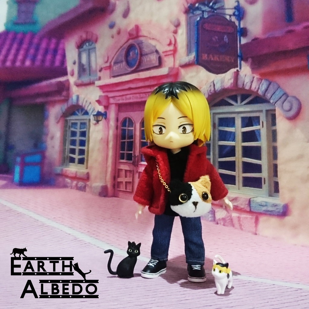 【オビツ11＆ねんどーる】ミケネコ バッグ