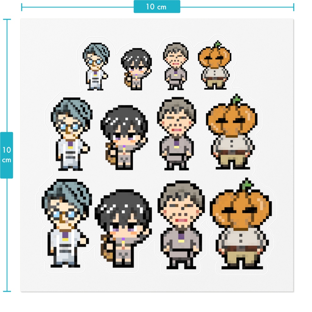 ミナセくんとモブたちステッカー