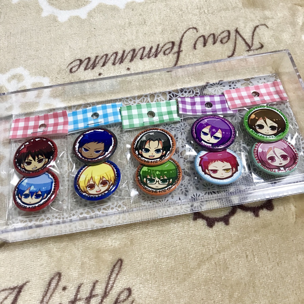 黒子のバスケ缶バッジセット