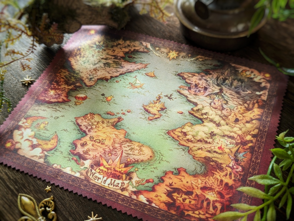 魔法の世界地図(ミニクロス)