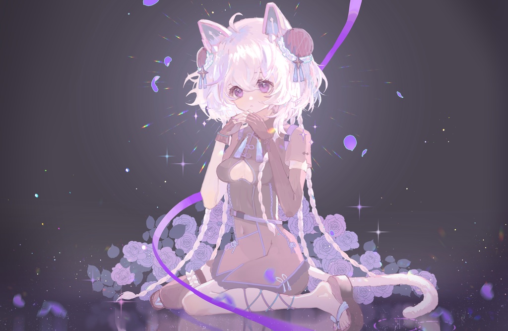 【限定一点】CyberNekoNinjaサイバー猫耳忍者女の子 3WAY+BUNDLE【VTS対応/Live2d Model】